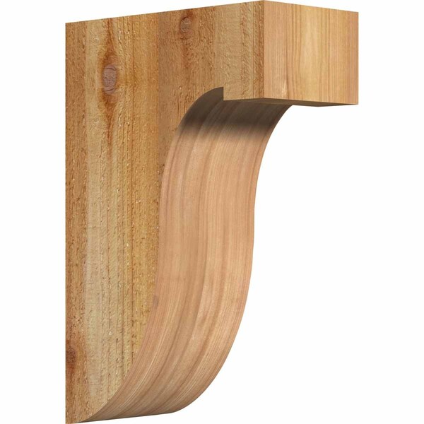 Ekena Millwork Del Monte Rough Sawn Corbel, Western Red Cedar, 4"W x 8"D x 12"H COR04X08X12DEL00RWR - main
